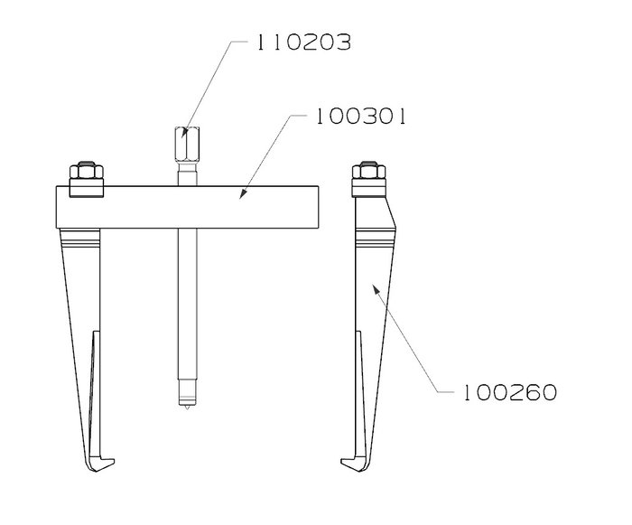 Extractor Forza 2 Patas 135X115